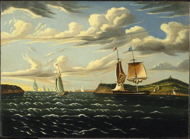 Thomas Chambers Staten Island and the Narrows oil painting picture
